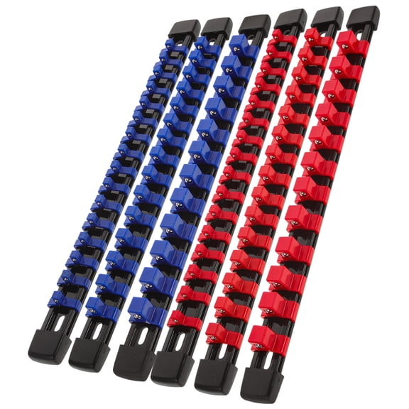 WHAMVOX 6 Pcs Socket Holder Power Tool Storage Rack Organizer Holders