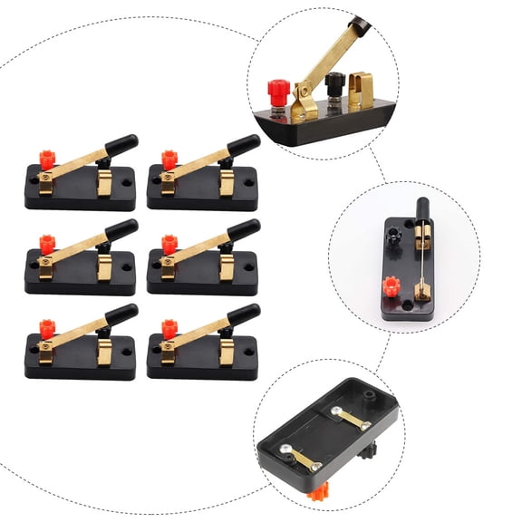 WHAMVOX 6 Pcs Spst Switch Single Throw Physics Lab Experiment