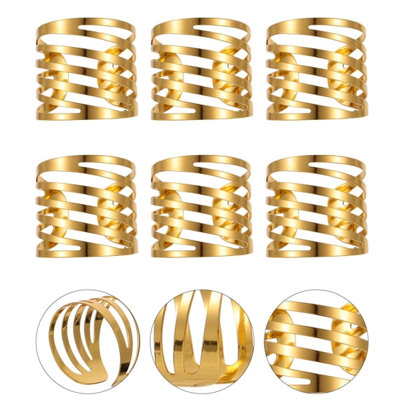 WHAMVOX 6-Pack Stackable Napkin Clips for Party Decoration, Elegant Banquet Table Holder Set