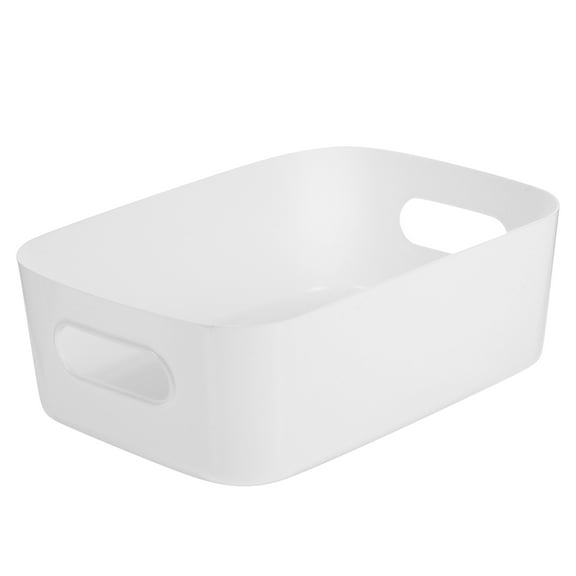 SEWCHICS White ABS Storage Baskets for Kitchen and Bathroom Organization, and Stylish Storage Solution