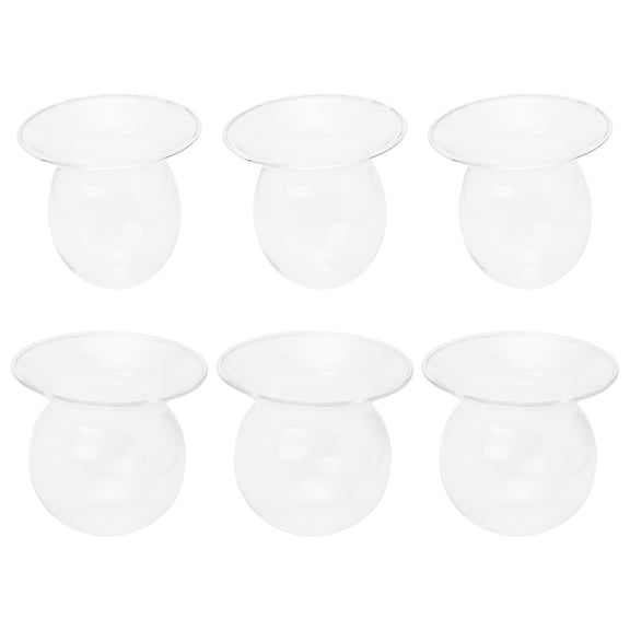 KHBUAB Flower Arrangement Container Flower Holder Glass 6Pcs