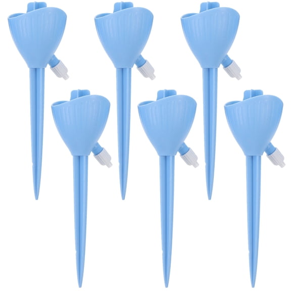 WHAMVOX  6 Pcs Watering Globes Indoor Plant Device Automatic Portable Sky-blue