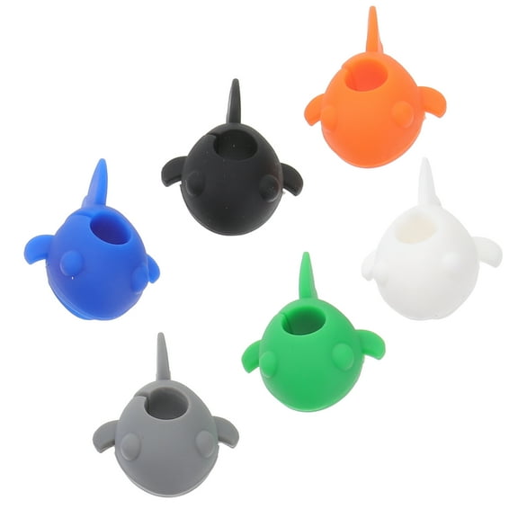 WHAMVOX 6 Pcs Wine Glass Logo Heat-resistant Drink Charms