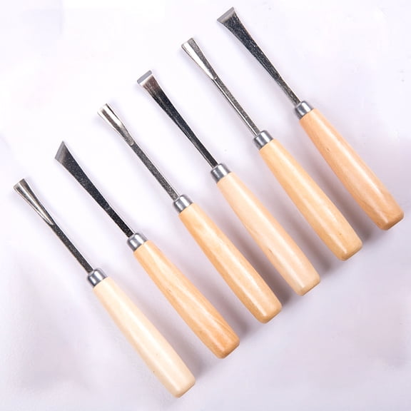 WHAMVOX 6 Pieces Carpentry Chisel Carving Tools for Beginners