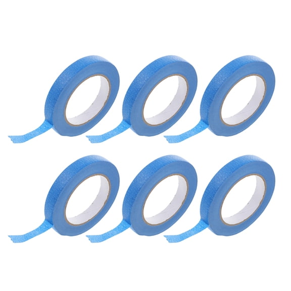 SEWCHICS Masking Tape Blue Paper 6 Rolls For DIY Items Crafts