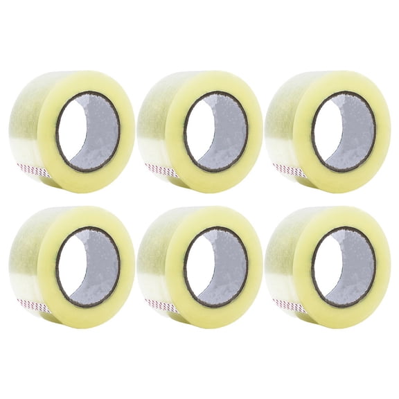 KHBUAB Packing Tape Transparent ped White 6Pack