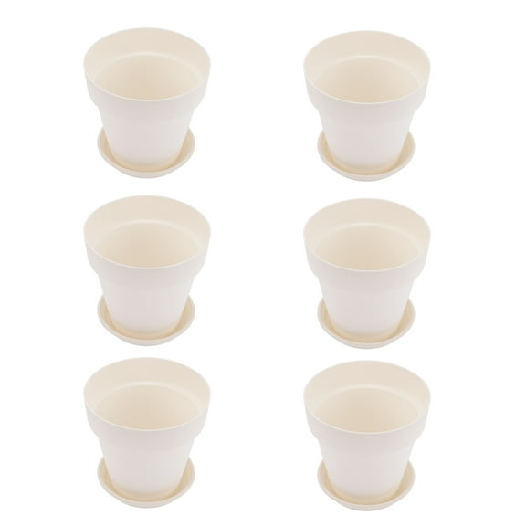 WHAMVOX 6 Sets Indoor Plants Large Diameter Flower Pot Shop Pots Home Decoration