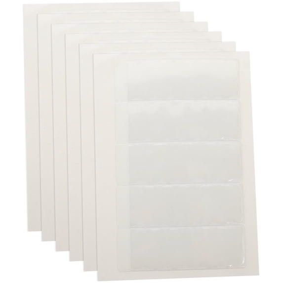 WHAMVOX 6 Sheets Business Card Sleeve Adhesive Pockets Card Holder for Organizing Business Cards