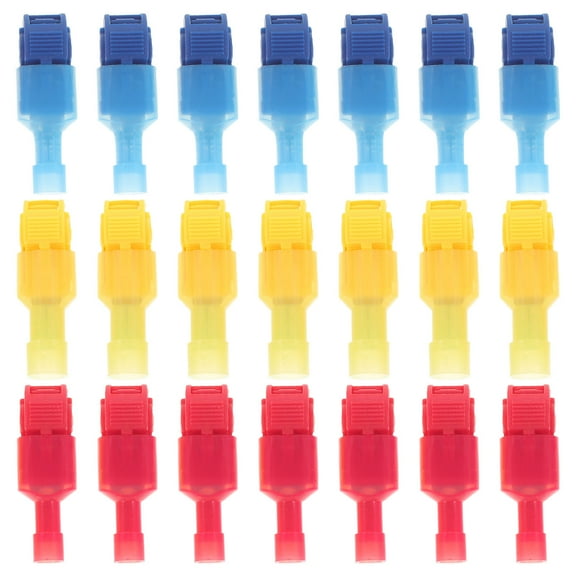 WHAMVOX 60 Sets of T-tap Wire Terminals Wire Tap Connectors Male Quick Disconnects Electrical Connectors Kit