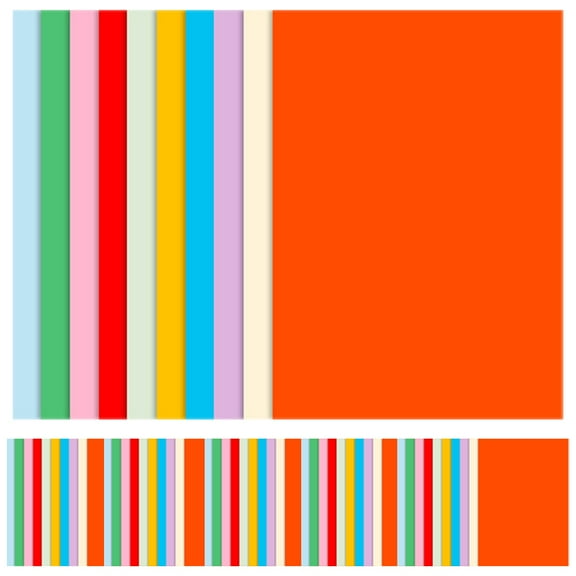 WHAMVOX 60 Sheets Coloured Craft Paper Assorted Color For Diy Handicrafts And Library Projects