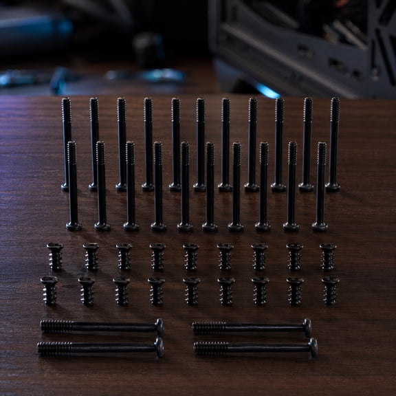 WHAMVOX 60-Pack Fan Radiator Screws, Carbon Steel Flat PC Cooling Hardware for Computer Assembly and Repairs