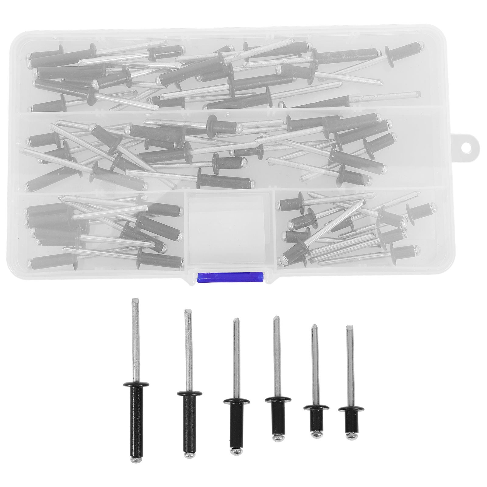 WHAMVOX 60pcs Pop Rivet Flange Aluminum Blind Rivet Long Grip Rivet ...