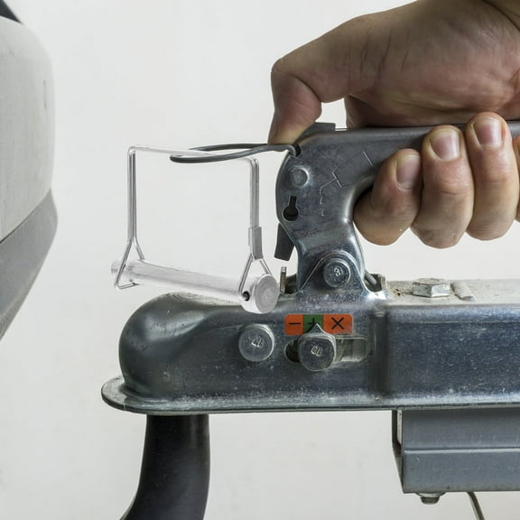 WHAMVOX 6PCS Trailer Coupler Pin Silver Square Trailer Hitch Pin Shaft Safety Locking Pin Trailer Pin for Farm Lawn Garden Hitches