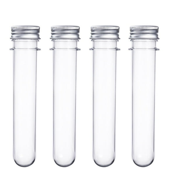 WHAMVOX 6Pack Clear Empty Test Tubes with Lids for Travel Containers 14.20x2.50x2.50in
