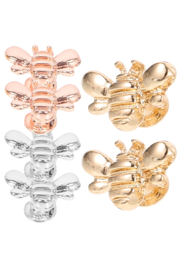 HOOWIFFY Watchband Charms with Assorted Colors, Zinc Alloy, Decorative Nails, 6 Pieces for Watch Strap Accessories