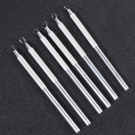 WHAMVOX 6Pcs Ceramics Sculpting Tools for Beginners and Professionals Silver Aluminum