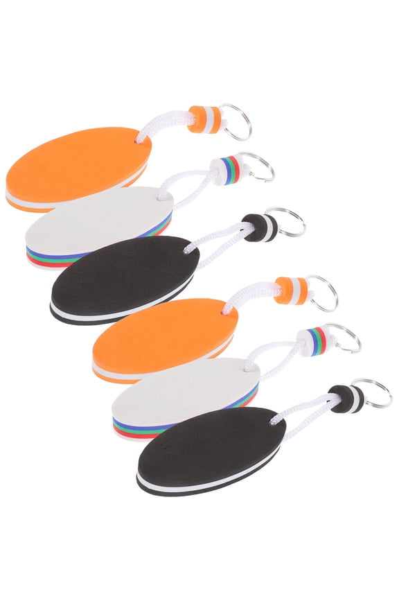 6Pcs EVA Floating Keychain for Water Sports and Boating Activities