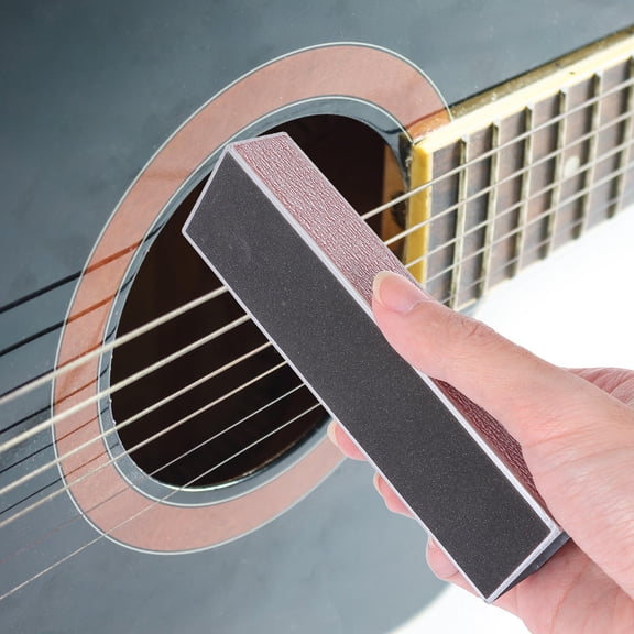 WHAMVOX 6Pcs Guitar Fret File Sanding Leveling File Sandpaper Grinding Tool Kit