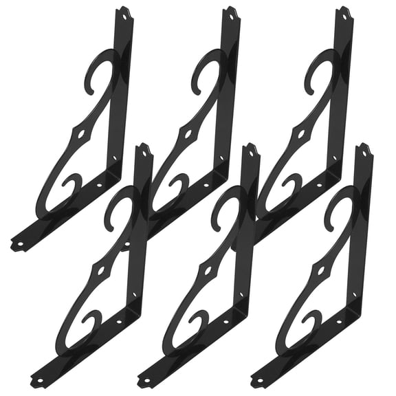 SEWCHICS Multi Purpose Triangle Bracket Shelf Bracket Iron 6Pcs for Various Purposes
