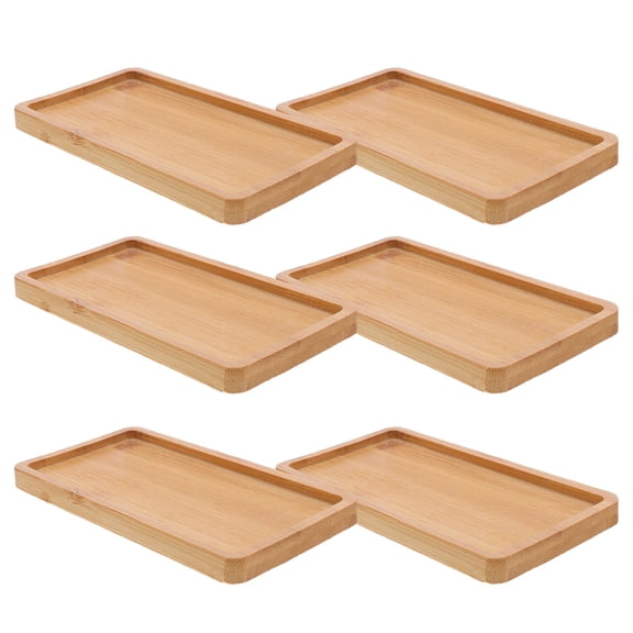 WHAMVOX 6Pcs Khaki Cheese Board Rectangular Elegant Minimalist for Mealtime