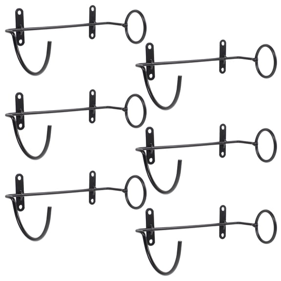 WHAMVOX 6Pcs Metal Wall Mounted Wine Bottle Holders Modern Style for Home