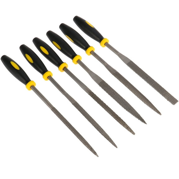 WHAMVOX 6Pcs Mini Wood Rasp Tool Set 160x4mm for Crafting and Woodworking Projects