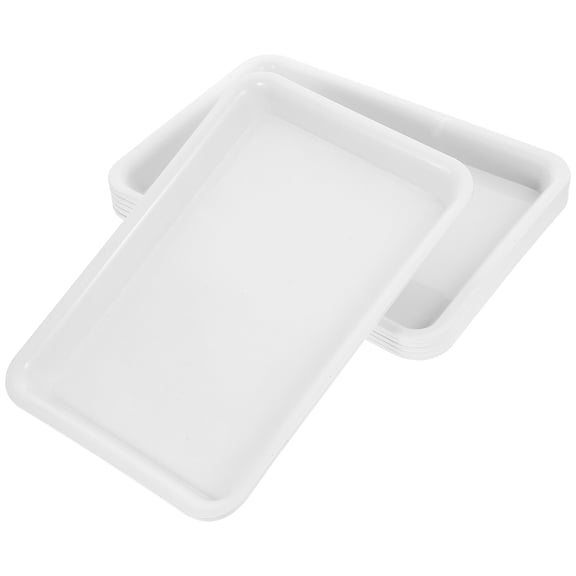 WHAMVOX 6Pcs Rectangular Flowerpot Water Tray Rectangular Plant Saucer Garden Plant Pot Holder Trays