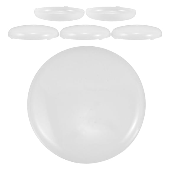 WHAMVOX 6Pcs Thick Round Diffuser Sheet White for Lampshade Light Fixture Protection and Glare Reduction