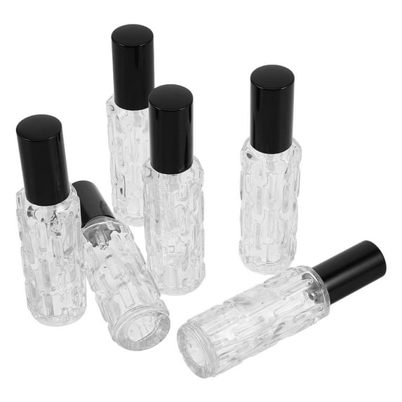 WHAMVOX 6Pcs Tiny Spray Bottle Refillable Mini Perfume Bottle Aluminum for Travel and Office Use
