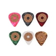thumbnail image 1 of WHAMVOX 6pcs Assorted Color Guitar Plectrum Picks with Nonslip Grip for Guitar Bass Ukulele Mandolin Banjo 0.9mm, 1 of 8