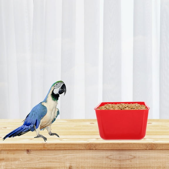 SEWCHICS Chicken Coop Accessories Red PE For Chickens Watering 6Pcs