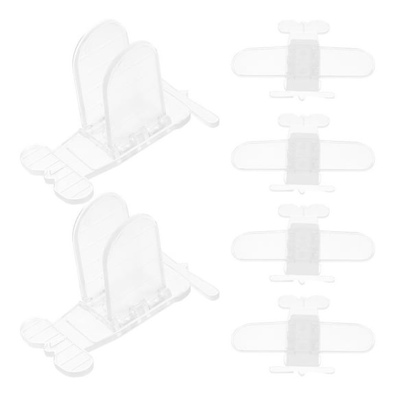 WHAMVOX 6pcs Child Safety Window Locks Airplane No Drill Installation Sliding Window Lock Limiter For Kids Home Bedroom Security Living Room