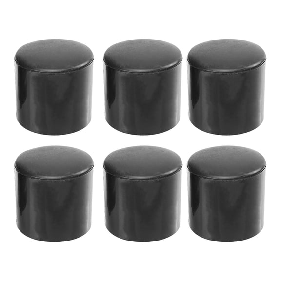 ROMANSENTIAL 6Pcs Black Cylindrical Door Handles Durable Lightweight Easy to Use Sliding Door Pulls