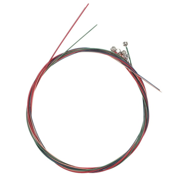 WHAMVOX 6pcs Guitar Strings Replacement Folk Guitar Strings Acoustic Guitar Strings Metal Strings