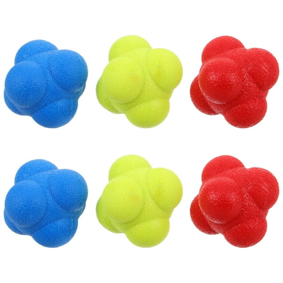 WHAMVOX Hexagon Reaction for Speed Training Enhance Hand Eye Coordination Reflexes with Durable Material Assorted Color 6pcs