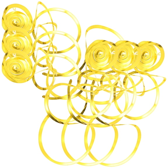 WHAMVOX 6pcs Plastic Party Spiral Decors Party Pendants Double Design Spiral Pendants for Decor