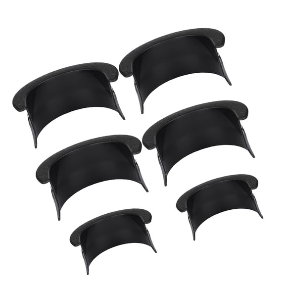 WHAMVOX Pool Table Pocket Liners Set for Billiards Made of Durable Plastic Black Color Easy Installation 6 Pieces