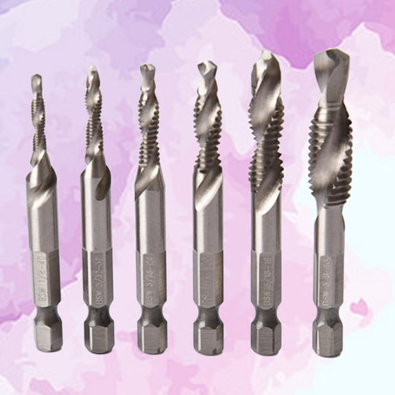 SEWCHICS Metric Drill Bit Set Silver 6Pcs 3mm To 10mm