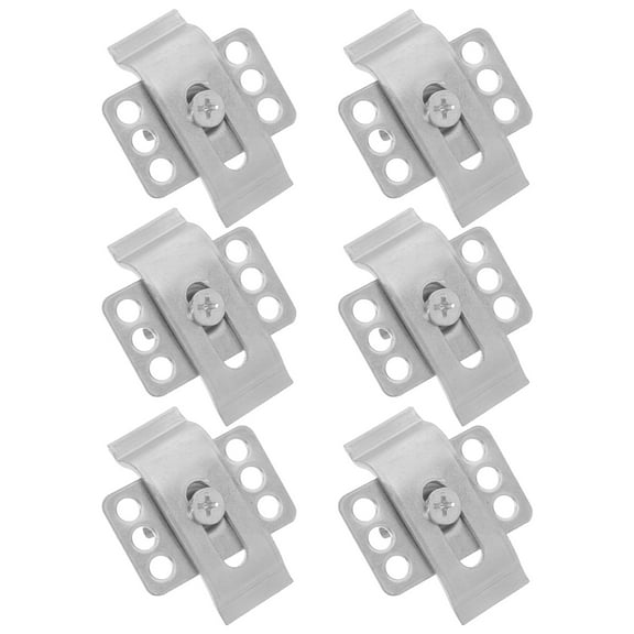 WHAMVOX 6pcs Undermount Sink Clips Fasteners Kitchen Undermount Sink Support Brackets for Kitchen Bathroom Sinks Ceramic Basins