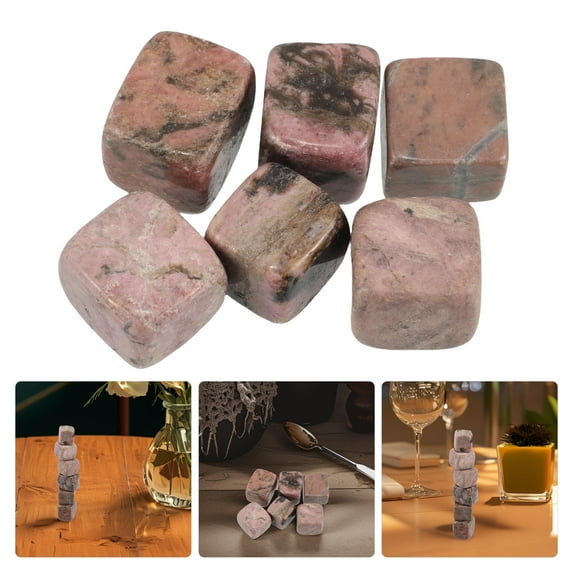 WHAMVOX 6pcs Whiskey Drink Coolers Whiskey Ice Blocks Ice Cube Whiskey Cold Stones Whiskey Chilling Cubes Reusable Ice Cubes Whiskey Stone Cubes Gin Chilling Stones