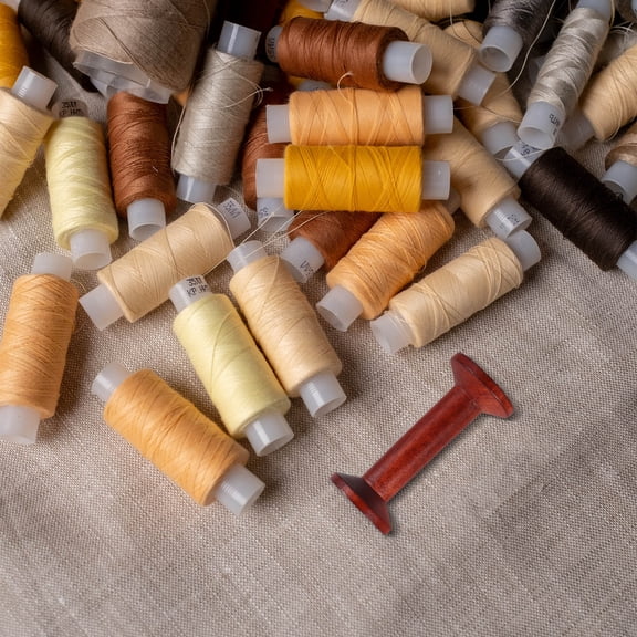 WHAMVOX 6pcs Wooden Empty Spools For Wire Thread Spools Thread Holder Wooden Bobbins Wood Bobbins Wooden Thread Spools