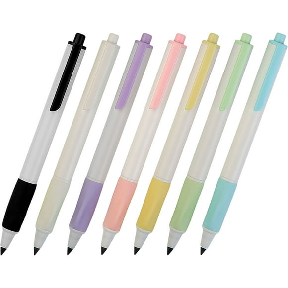 WHAMVOX  7 Pcs Mechanical Pencil Pencils Everlasting Inkless Student Colorful