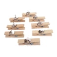 thumbnail image 1 of WHAMVOX 70-Piece Pegboard Clips Set with Nails for Cork Boards, Wooden Decorative Craft Clips for Projects, 1 of 8
