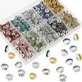 thumbnail image 1 of WHAMVOX 700 Pieces Rhinestone Beads Set Bulk Charm Spacer Beads for Jewelry Making and Crafting, 1 of 8