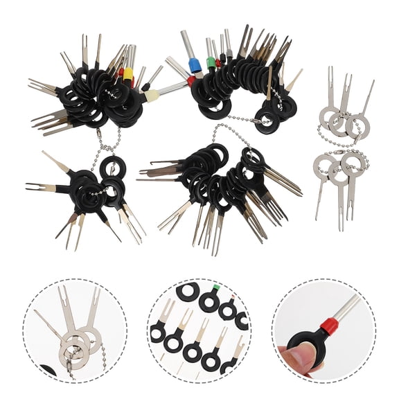 ROMANSENTIAL 73Pcs Car Terminal Removal Tool Kit Resilient Durable Pin Extractor