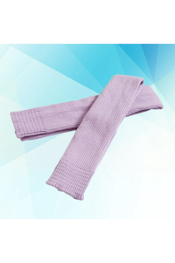 75cm 1Pair Long Pattern Adult Children Ballet Dance Socks - Warmth Latin Leggings Socks Suit(Light Purple)