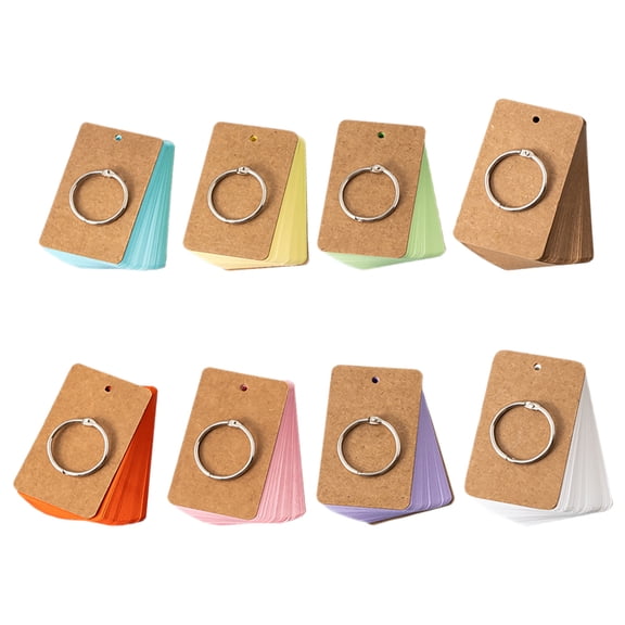 WHAMVOX 8 Books Note Cards for Studying Cute Index Student