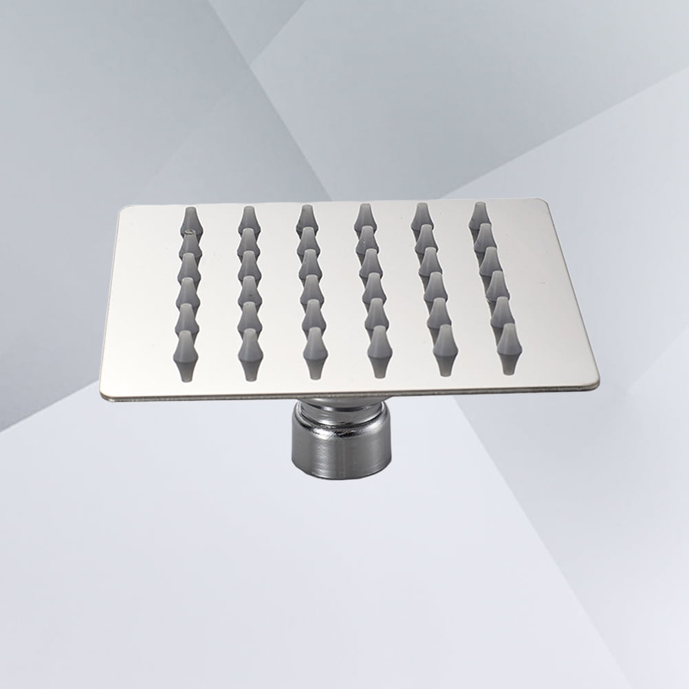 WHAMVOX 8 Inch Stainless Steel Ultra Slim Square Waterfall Shower Head High Pressure Rainfall Shower Head (Silver)
