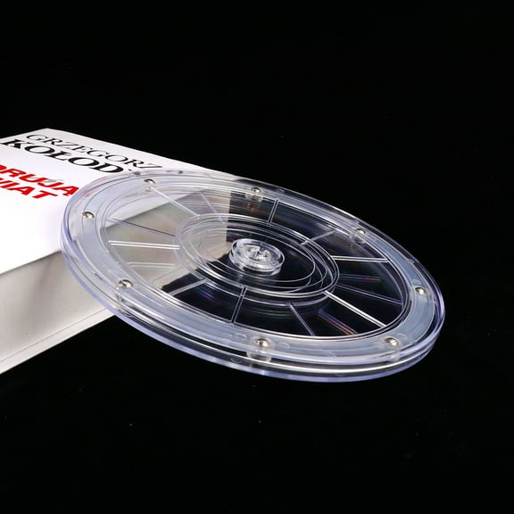 HOOWIFFY Turning Cake Stand Acrylic Transparent 1Pcs for Cake Shop Use