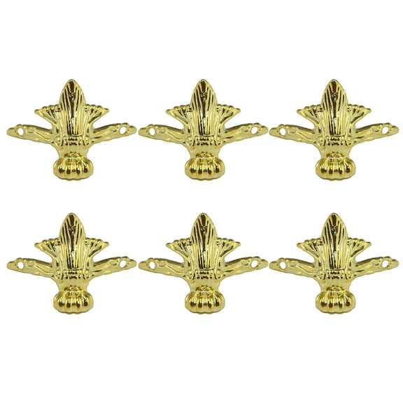 WHAMVOX  8 PCS Feet Wooden Box Alloy Sole Legs for Furniture Iron